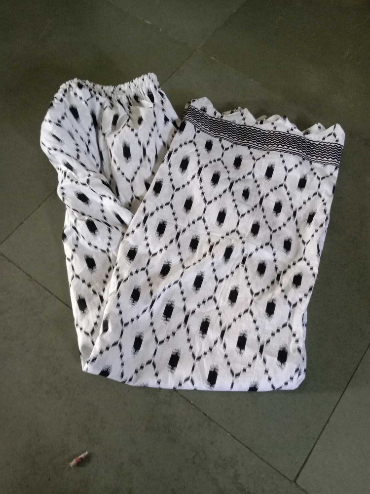Black &amp; White Kurta Set 3