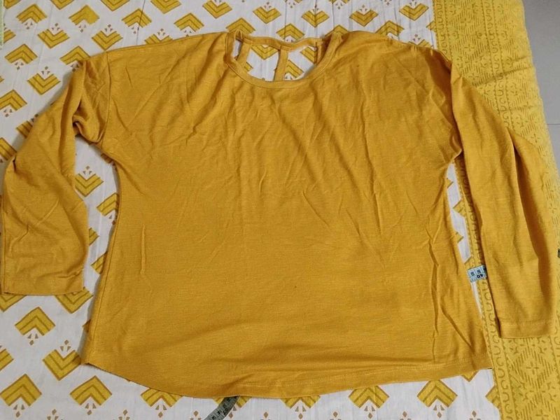 Yellow Long Sleeve Top