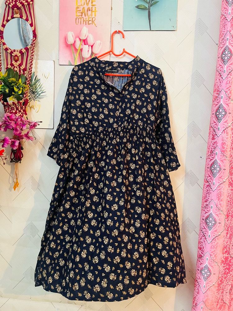 Beautiful Blue Pure Cotton Dress
