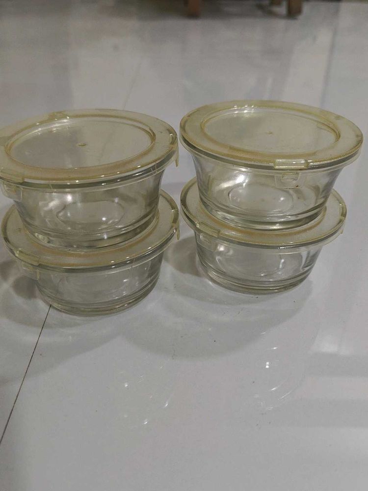 Glass Food Containers (Set of 4)