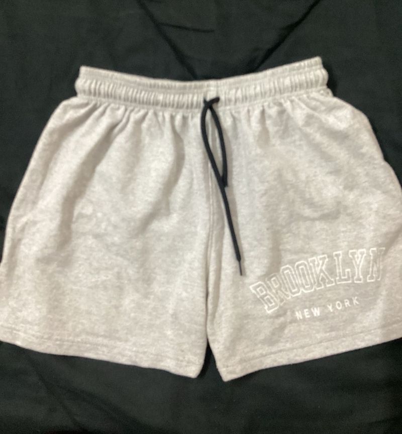 Brooklyn New York White Trendy Shorts For Women