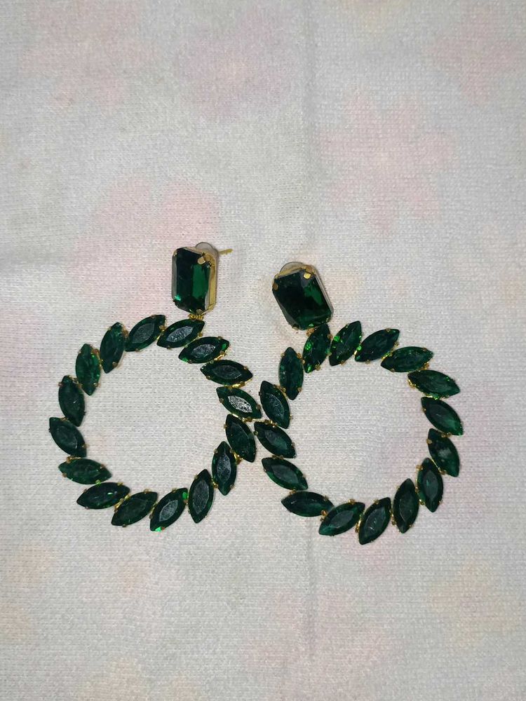Green Emerlad Earing