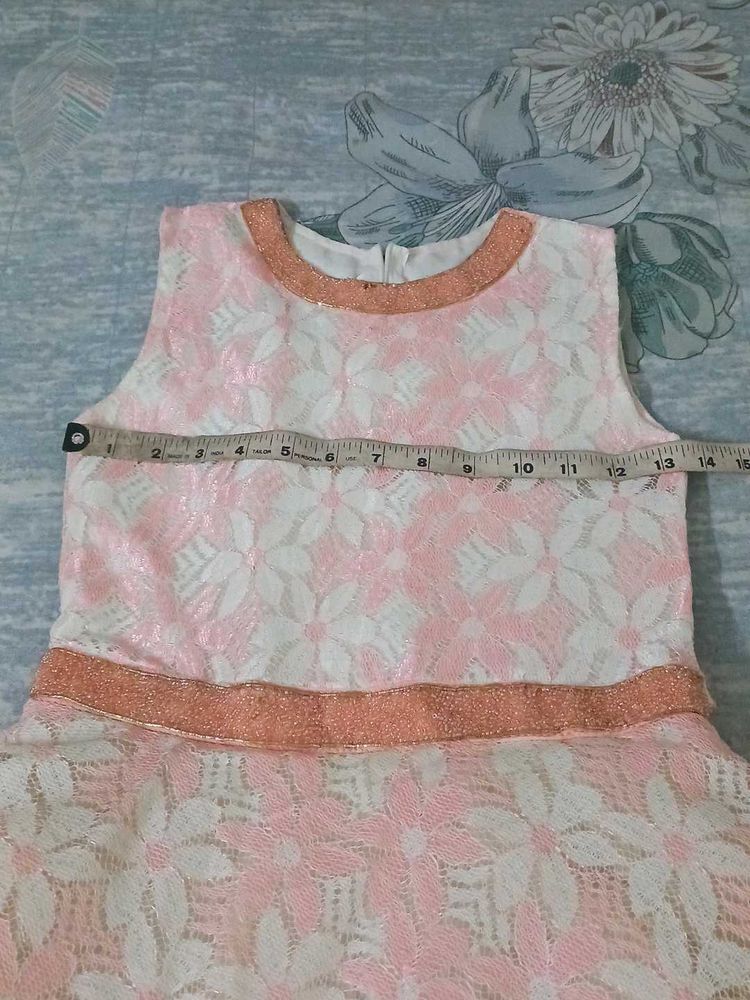 GIRLS Satin Silk Net Gown