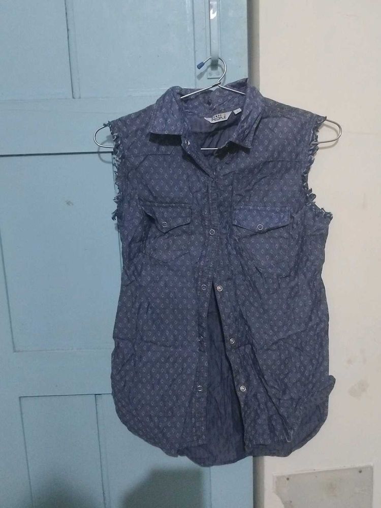 Dark Blue Top