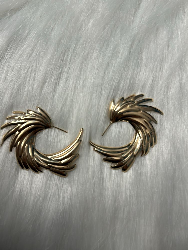 Golden Stylish Earrings