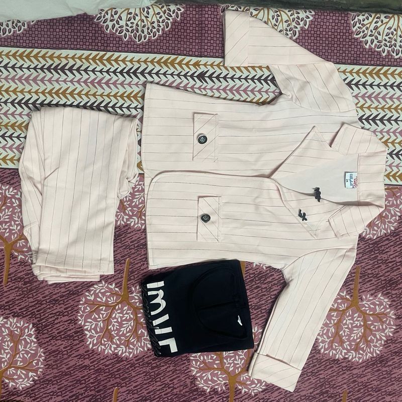 Unisex Cute Peach Suit