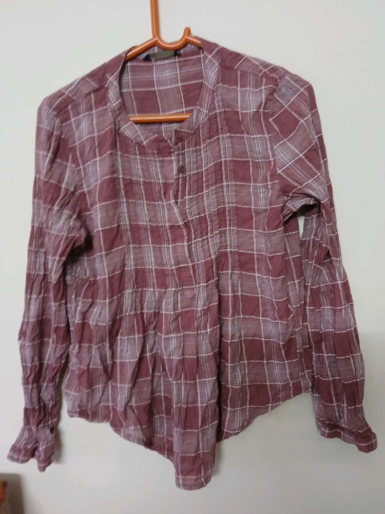 Casual Plaid Top