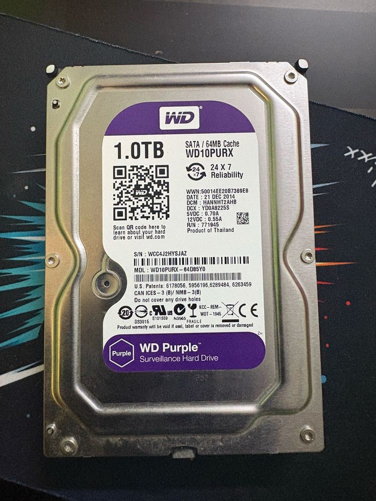 WD Purple 1.0 TB HDD