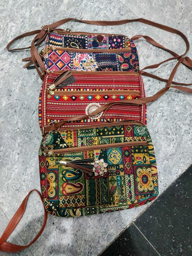 3 combo Colorful Crossbody Bags