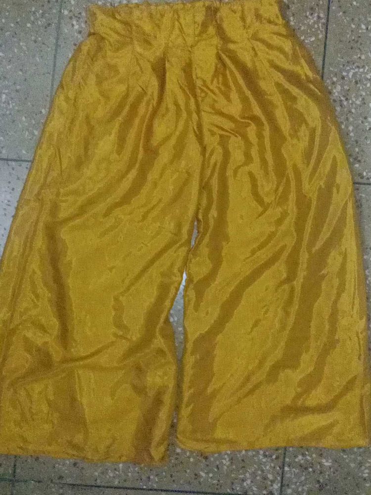 Mustard Silk Palazzo