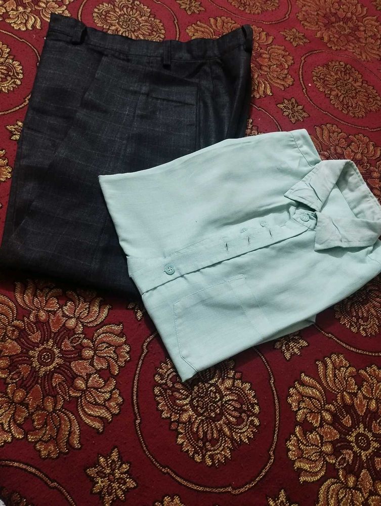 men&#39;s formal set ( pant &amp;shirt) watch free.