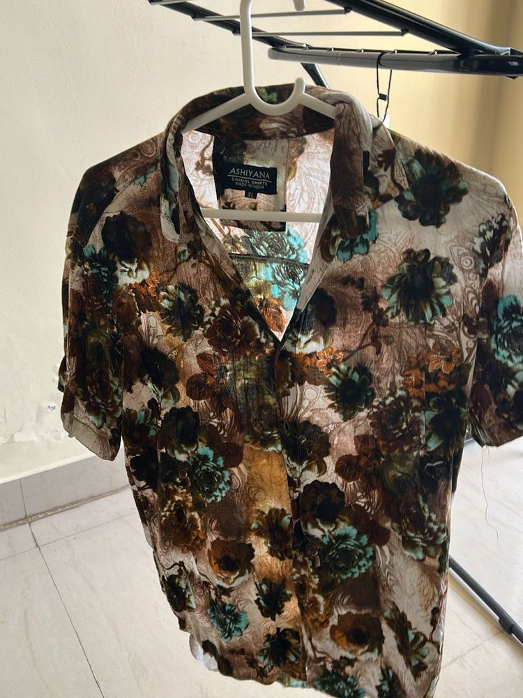 Floral Print Casual Shirt