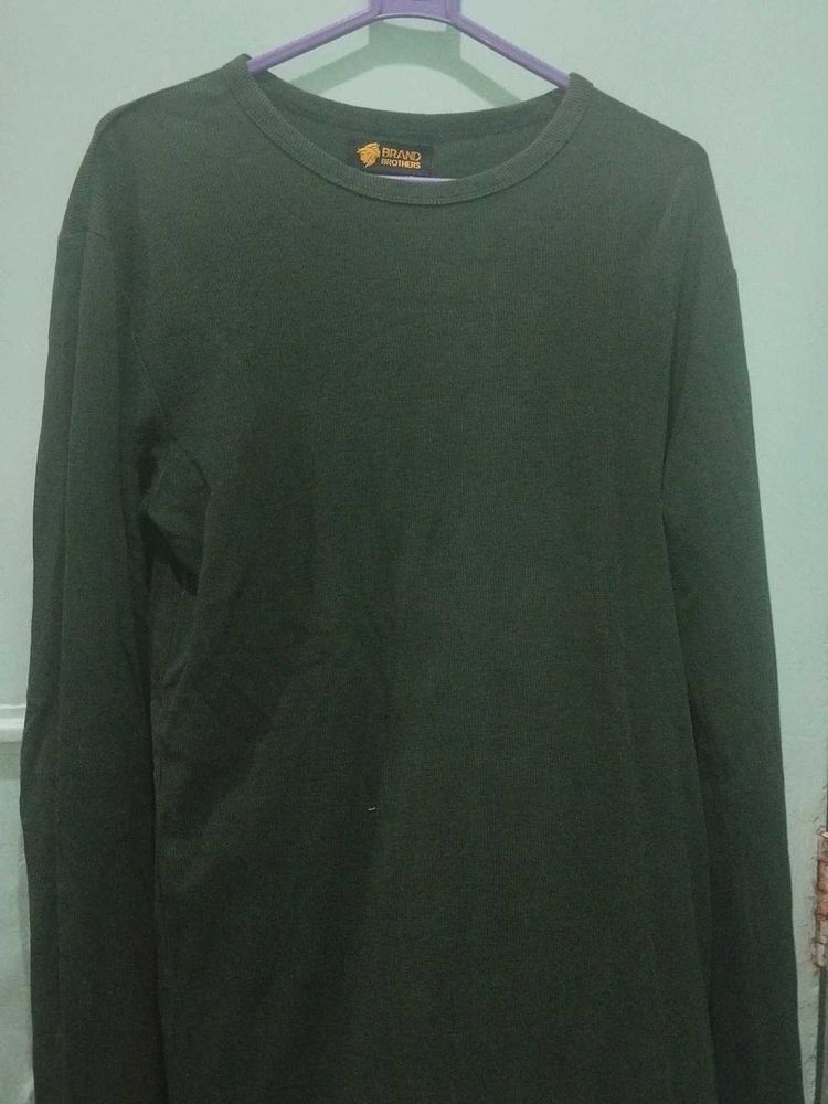 Olive Green Long Sleeve Tee