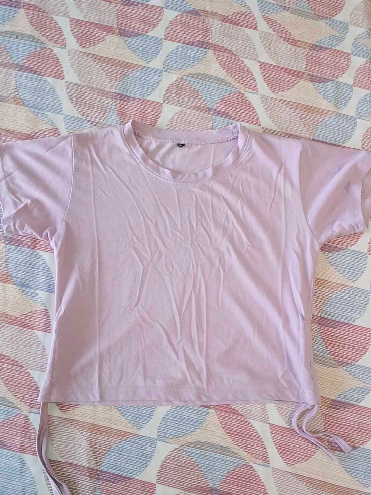 Cute Lavender Crop Top