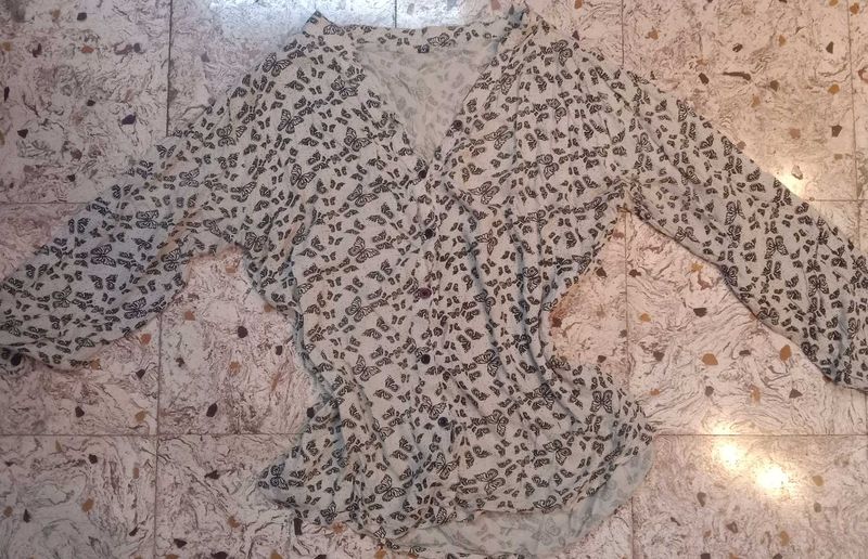Butterfly Print Blouse