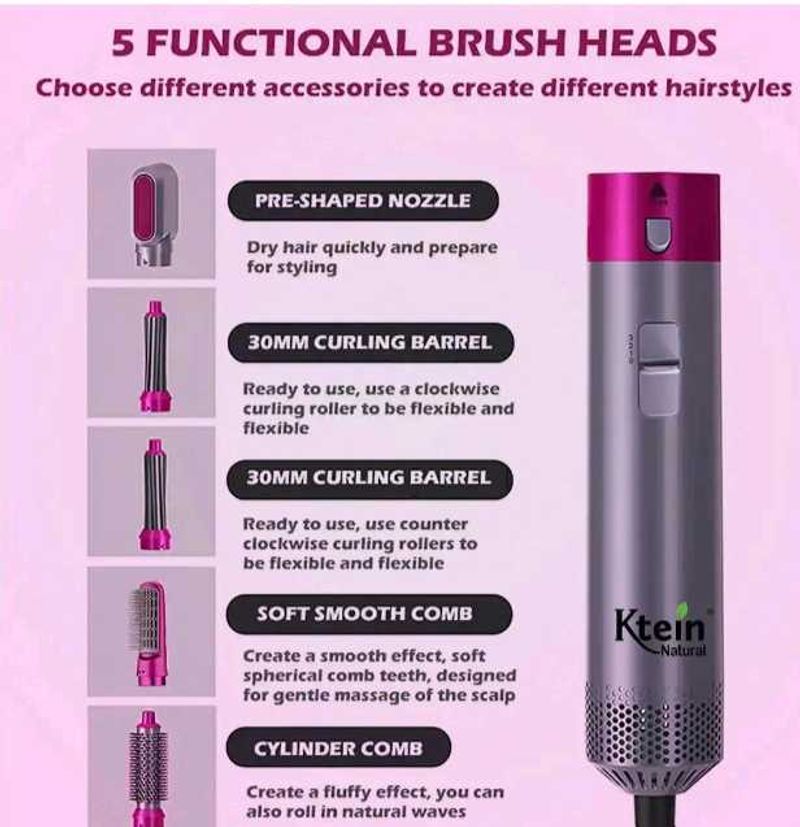 Ktein 5-in-1 Hair Styler &amp; Dryer