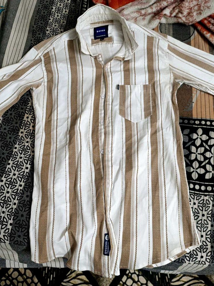 Striped Button-Down Shirt