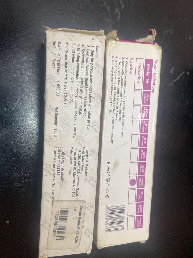 Pack Of 2 Derma Roller With Caseload