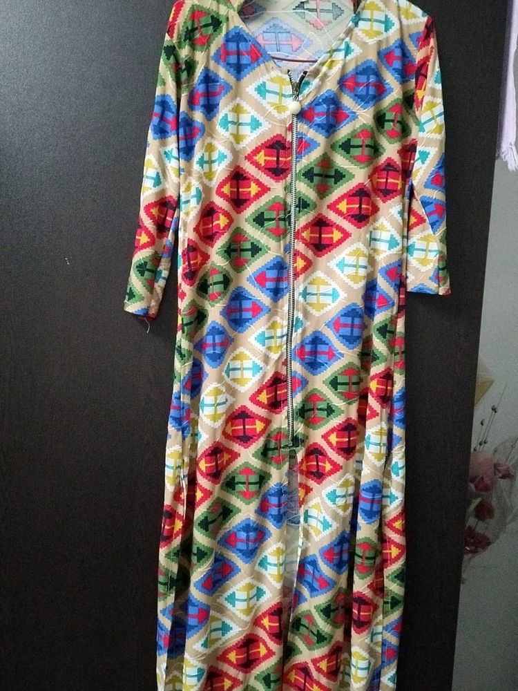 Colorful Patterned Long Dress