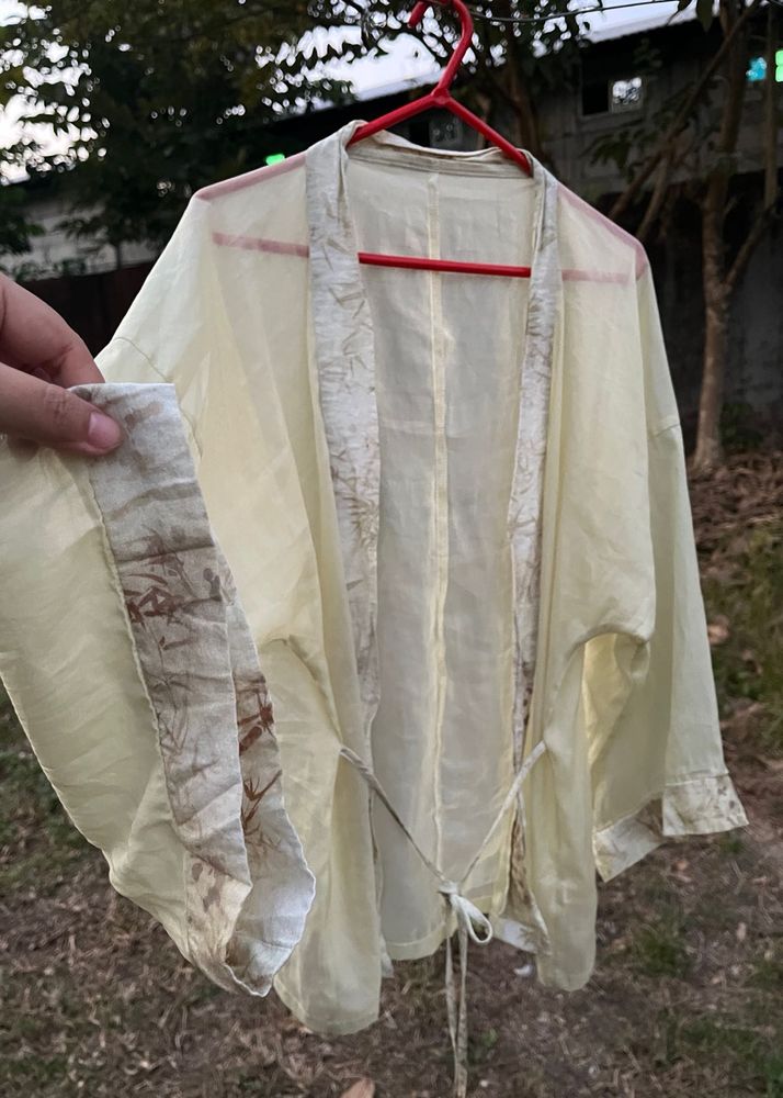 Sheer Kimono Style Cover-Up