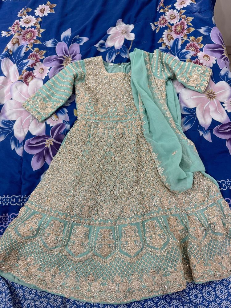 Elegant Stone Work Gown For Wedding