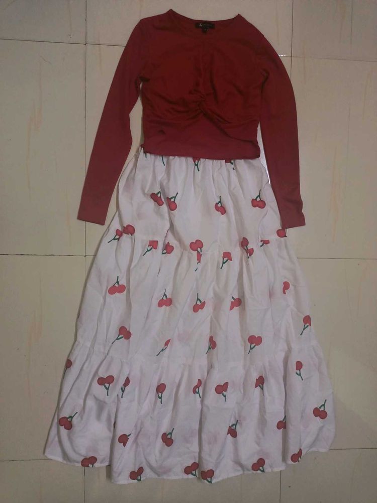 Skirt And Top Corset