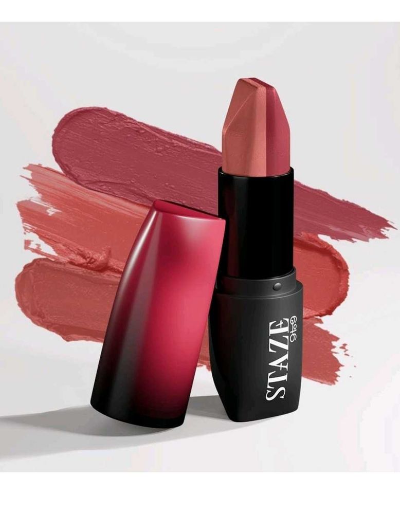 Staze 9To9 3 In 1 Matte Lipstick(03 Caramel Rose)