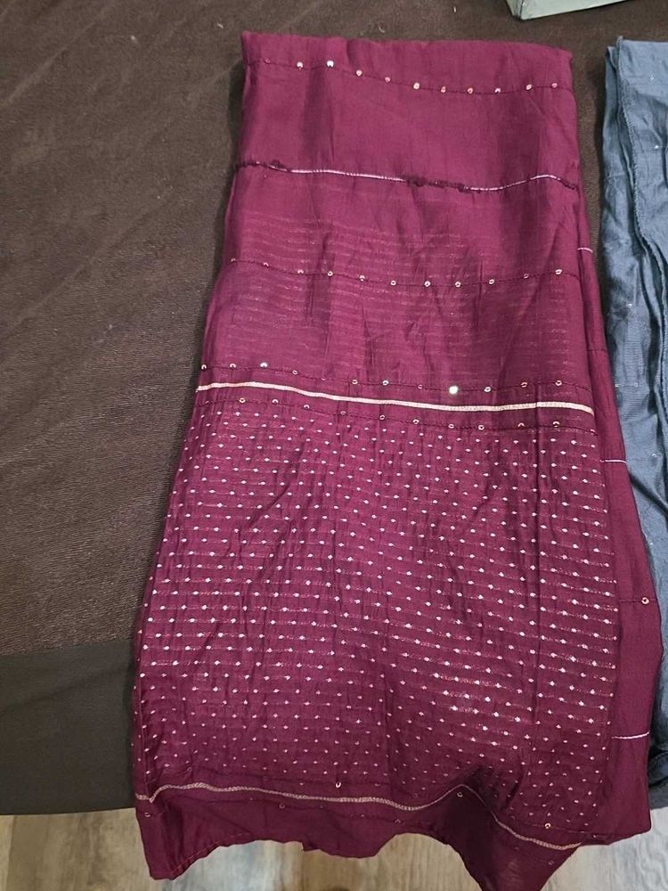 Maroon Dupatta