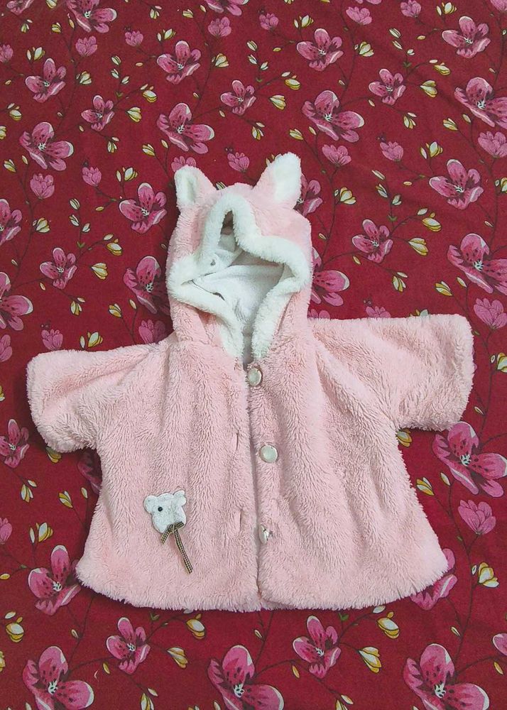 Cute Pink Baby Jacket with Ears