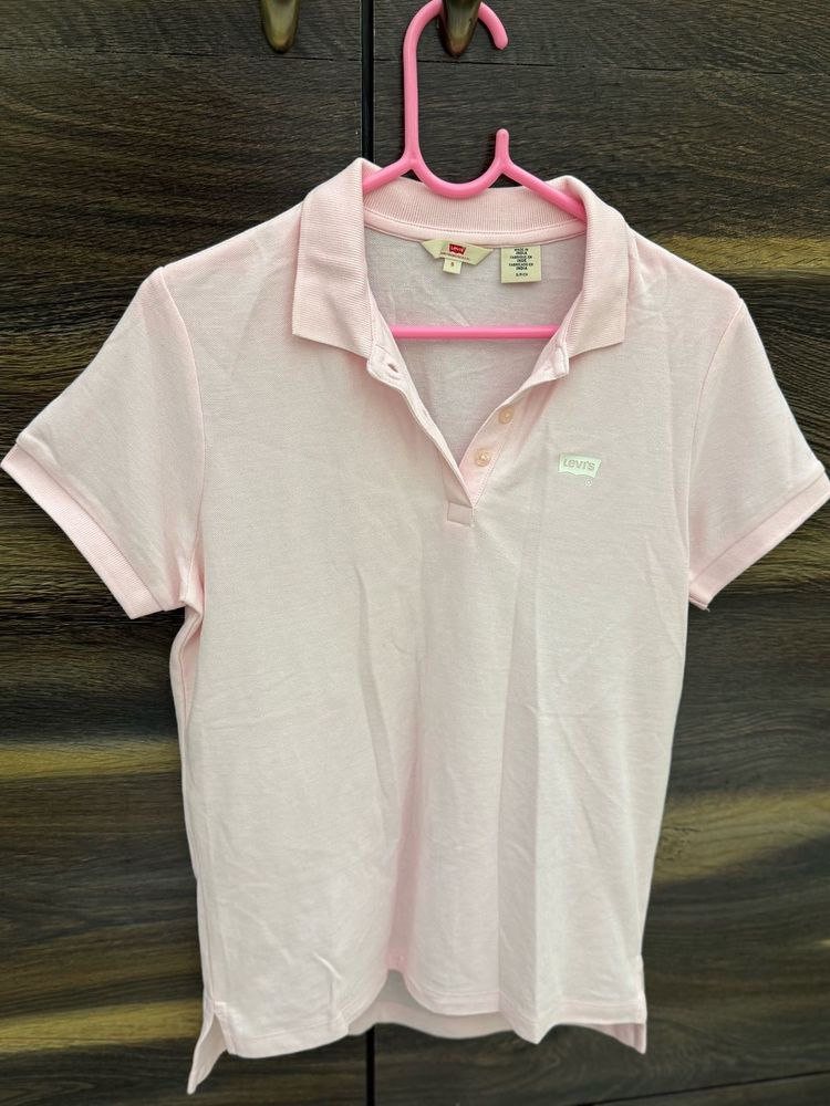Levi&#39;s Pink Polo Top