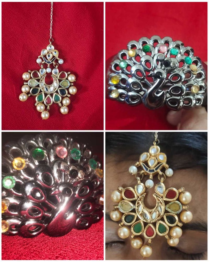 Bangles And maangtikka