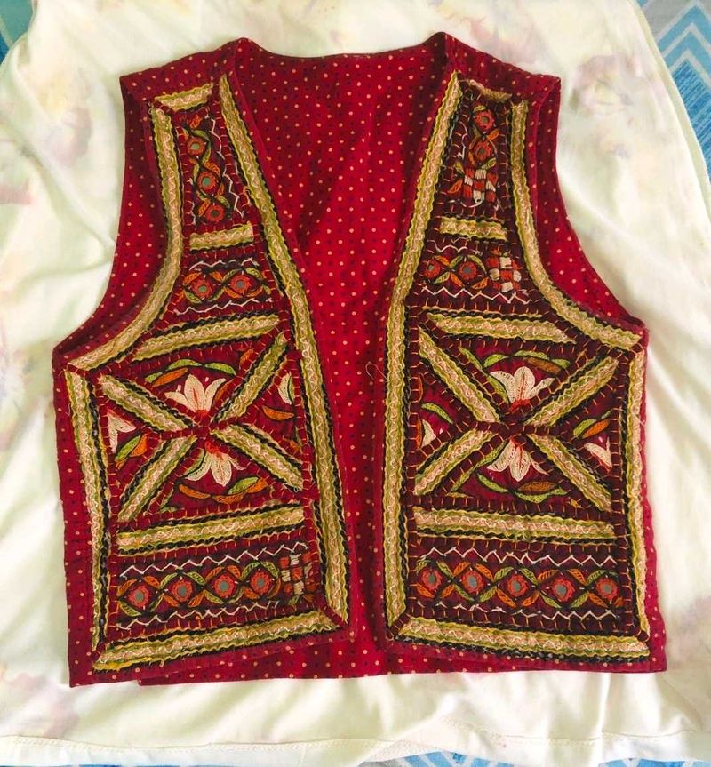Gujrati Embroidery Vest jacket
