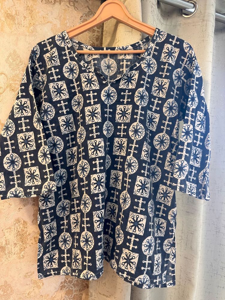 Beautiful Printed Jaipuri Kurti, Bust- 34