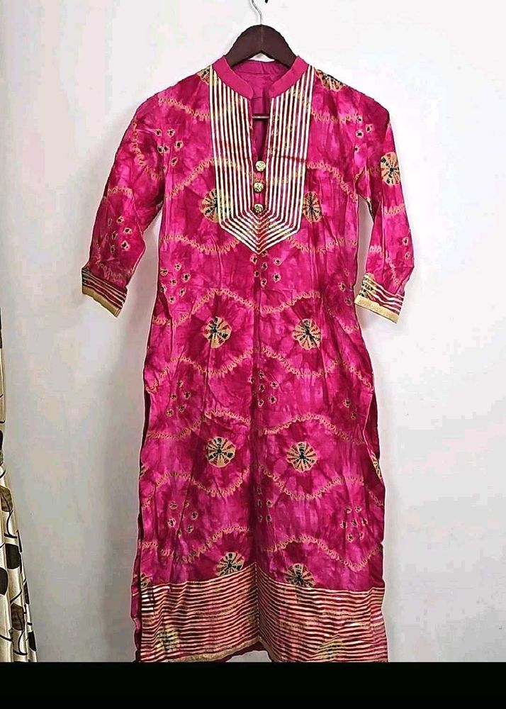 Hot Pink Kurta For Women