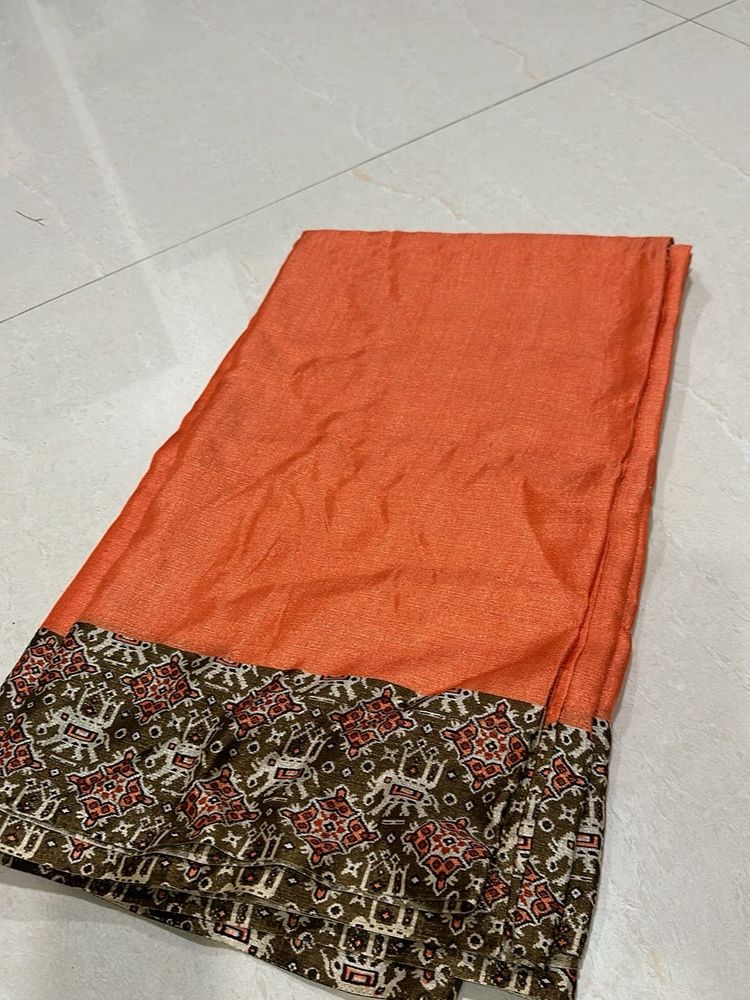 Silk Saree with Traditional Border