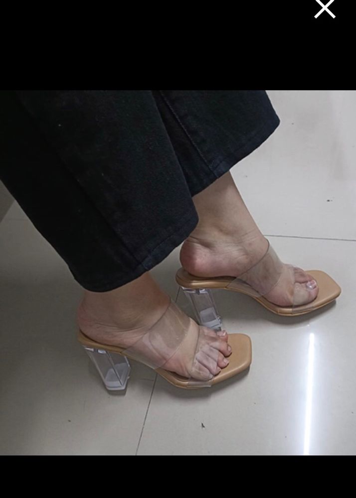 Transparent Nude Heels