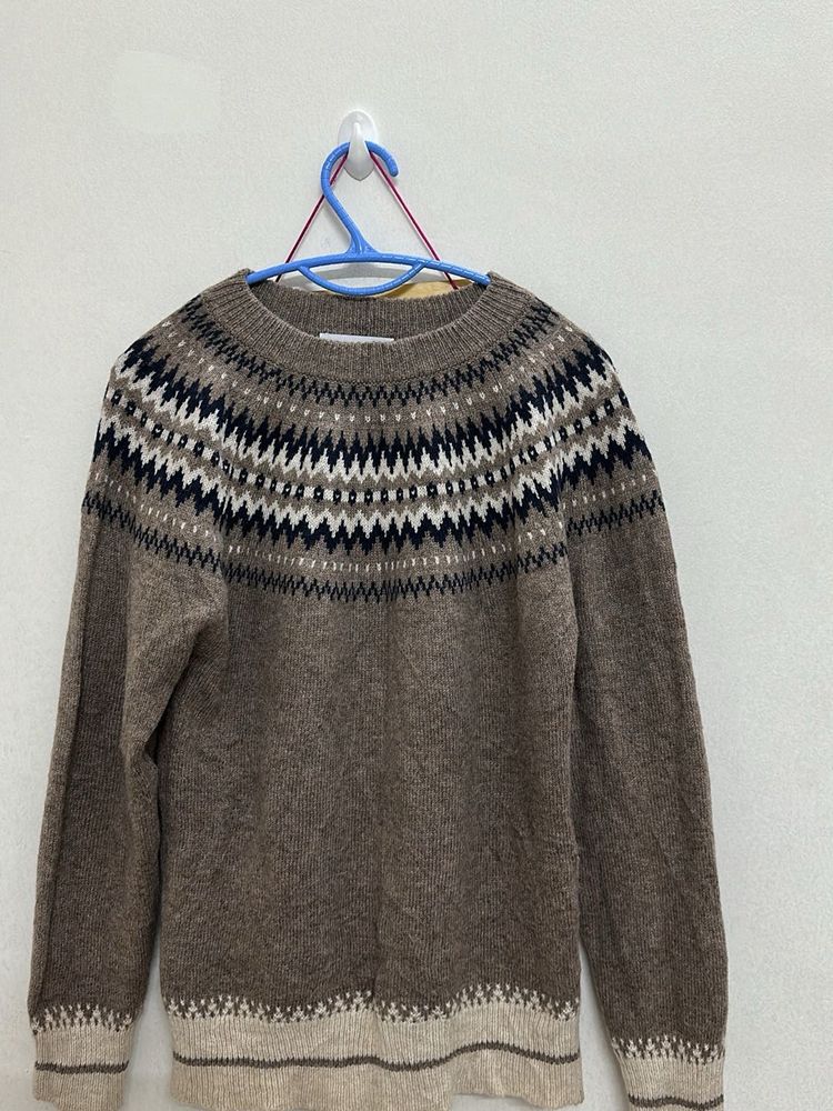 Patterned Knit Sweater
