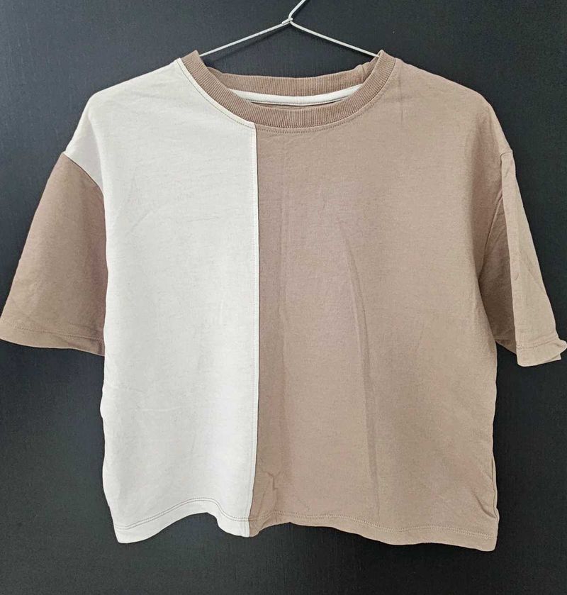 Two-Tone Casual T-Shirt
