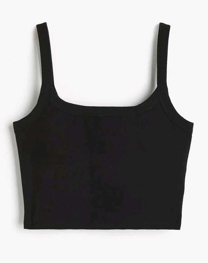 H&amp;M black strappy top