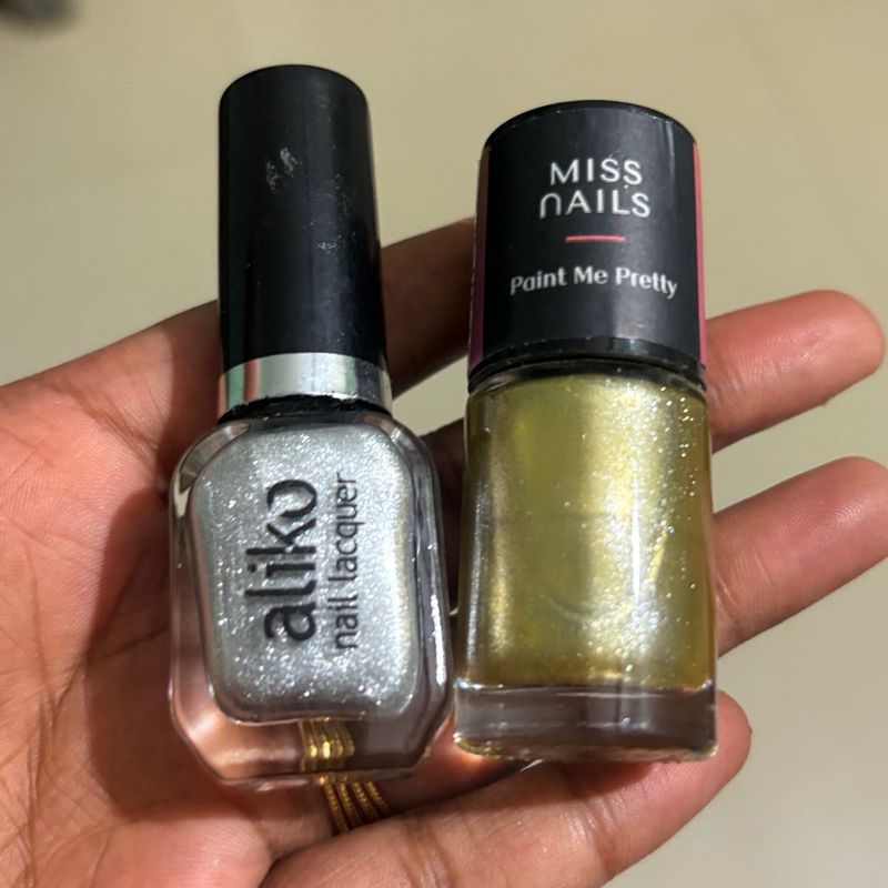 New Nailpolish Gold &amp; Silver