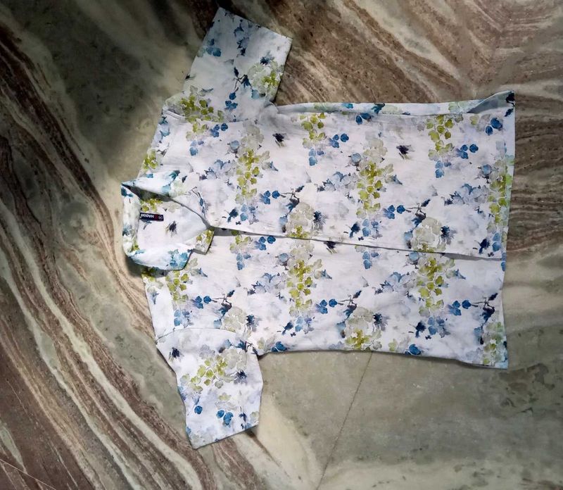 Floral Print Short Sleeve Shirt