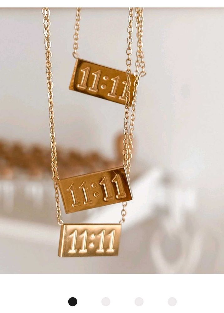 Gold Plated 11:11 Angel Number Necklace