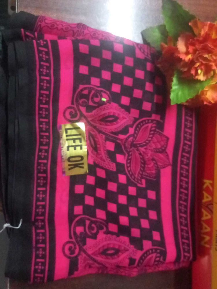 Synthetic Daiky Wear Saree