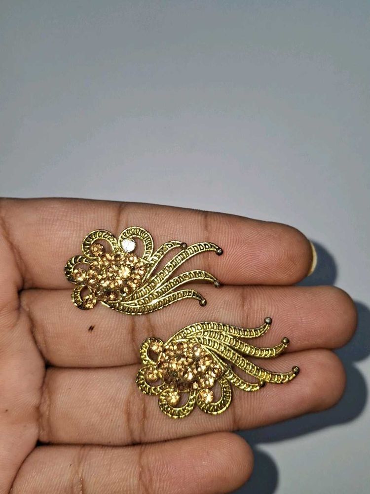 Gold Floral Earrings