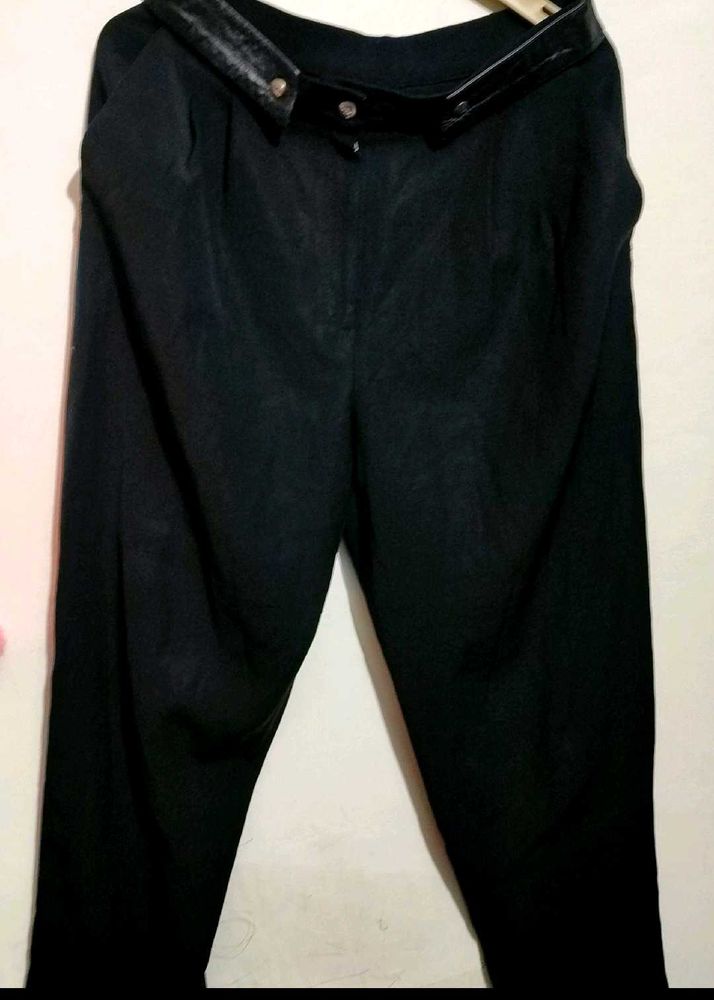 Black Trouser Pant For Girl Or Woman 30 Waist