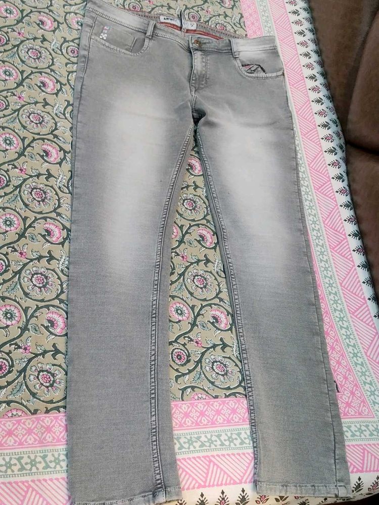 Gray Denim Jeans
