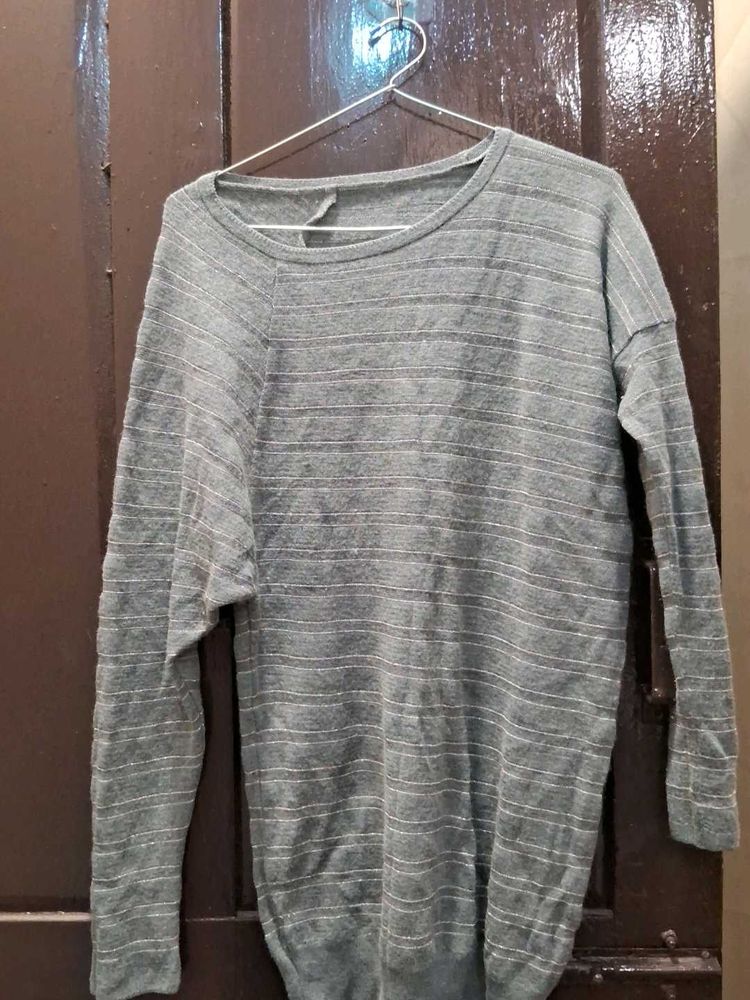 Striped Grey Sweater