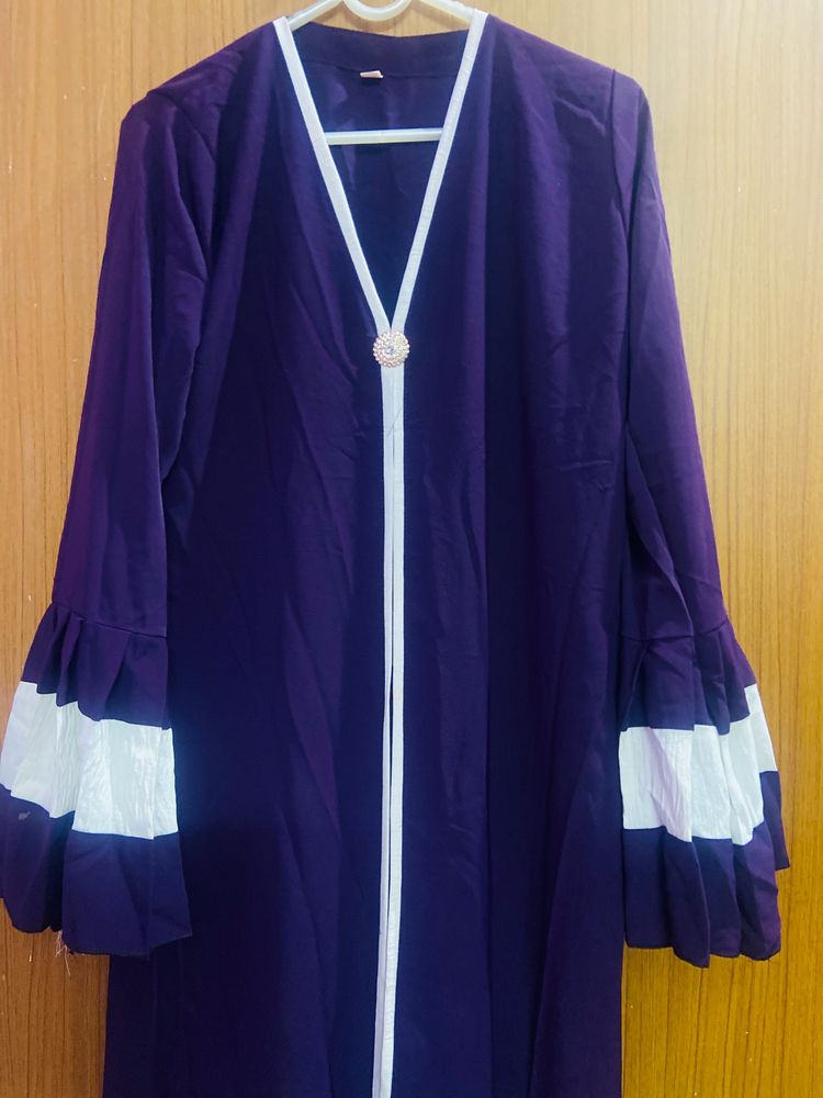 Regal Elegance: The Purple Abaya💜