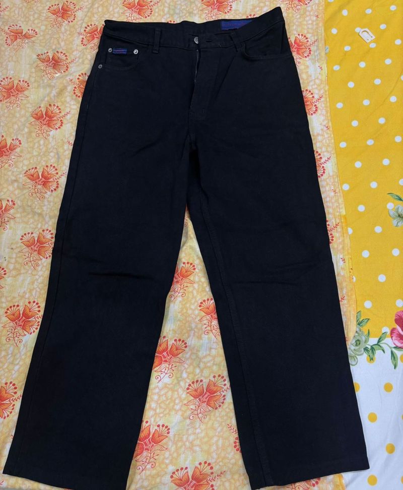 Black Straight Leg Jeans