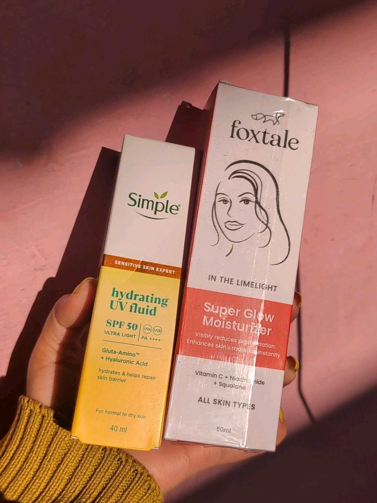 Foxtale And Simple Sunscreen Moisturizer Combo